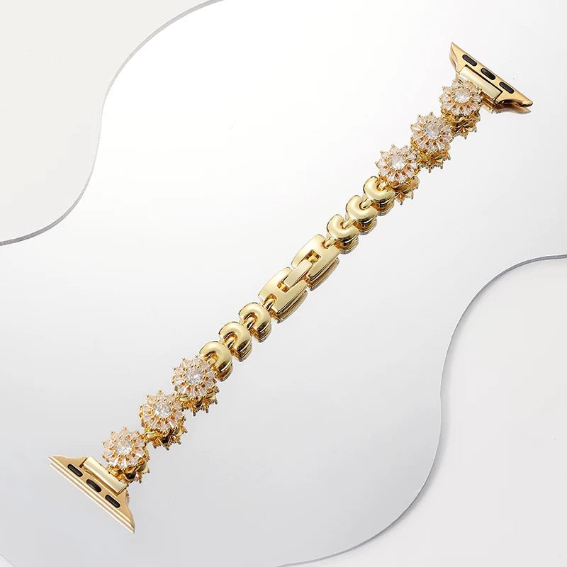 Rotating Rhinestone Snowflake Watch Band for Apple Watch