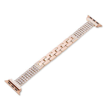 Diamond-Studded Apple Watch Band - Luxurious Sparkle for Elegant Style