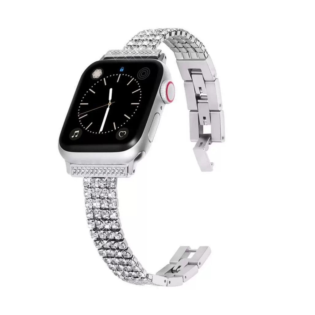 Diamond-Studded Apple Watch Band - Luxurious Sparkle for Elegant Style