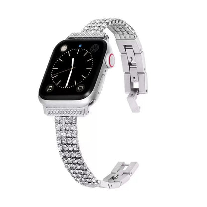 Diamond-Studded Apple Watch Band - Luxurious Sparkle for Elegant Style
