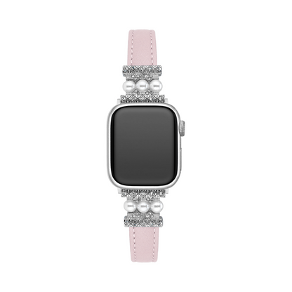 Pearl Touch Leather Watch Band for Apple Watch — Elegant, Comfortable Leather Strap