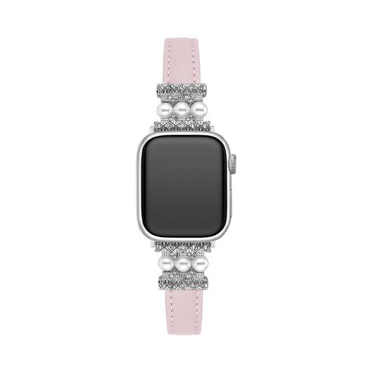 Pearl Touch Leather Watch Band for Apple Watch — Elegant, Comfortable Leather Strap