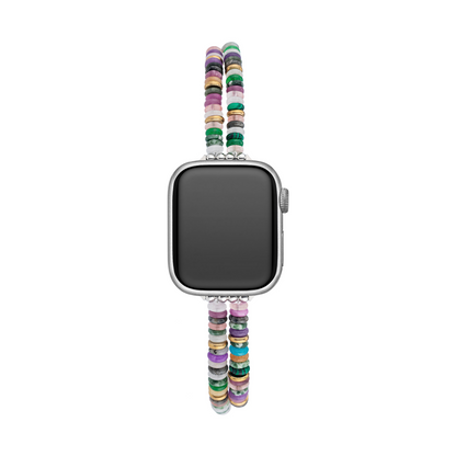 Rainbow Natural Stone Watch Band for Apple Watch – Elegant Marble-Style Accessory