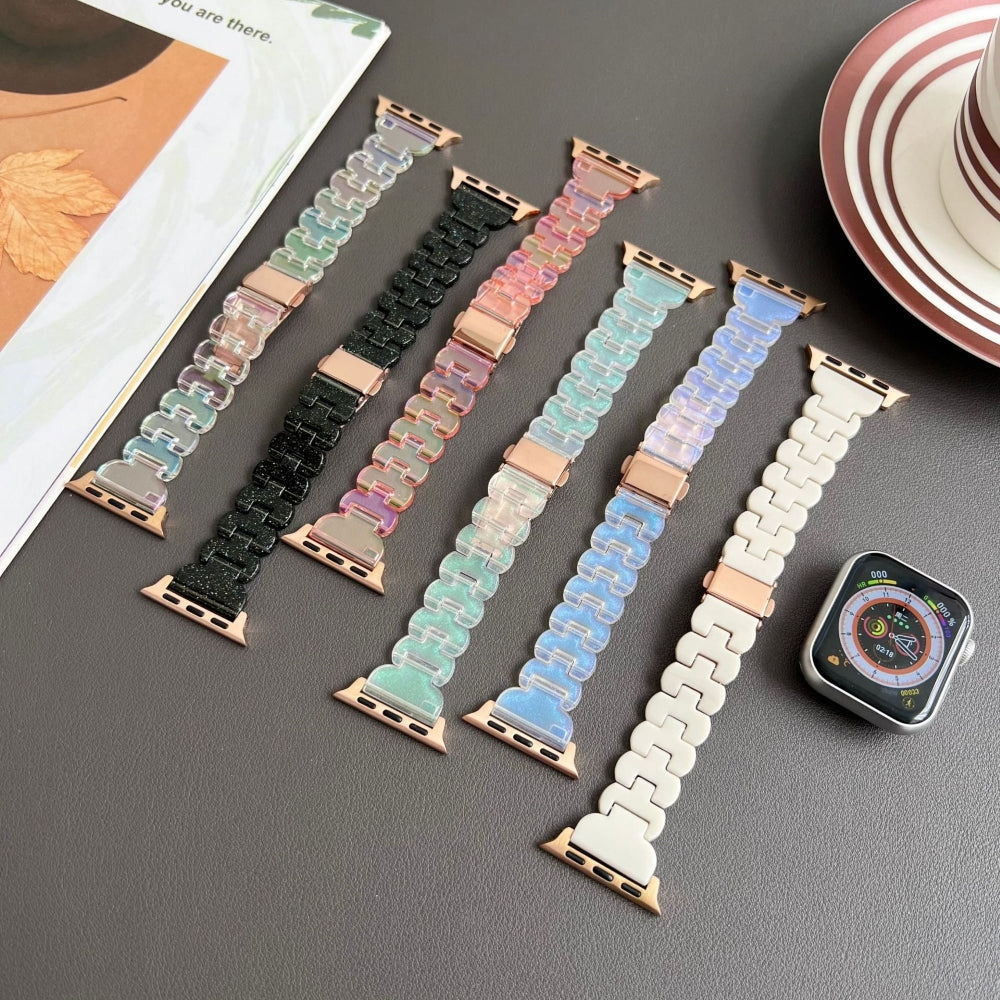 Petal Resin Band for Apple Watch - Elegant Floral Wristband