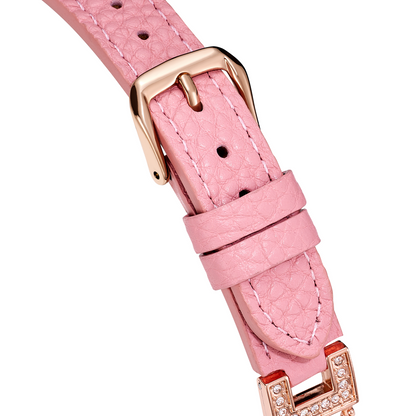 Love-Infused Sparkling Leather Watch Band for Apple Watch