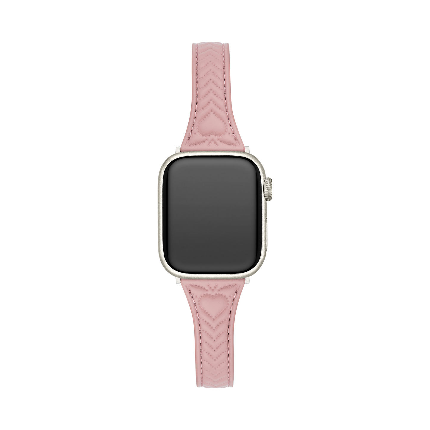 Heart-Stitched Leather Watch Band for Apple Watch