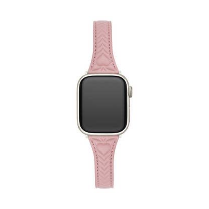Heart-Stitched Leather Watch Band for Apple Watch