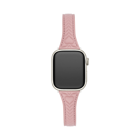 Heart-Stitched Leather Watch Band for Apple Watch