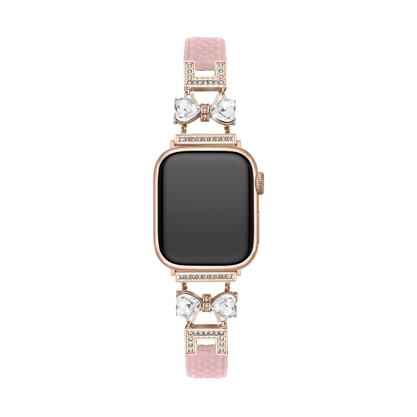 Elegant Bowknot Leather Band for Apple Watch - Premium Leather, All-Day Comfort