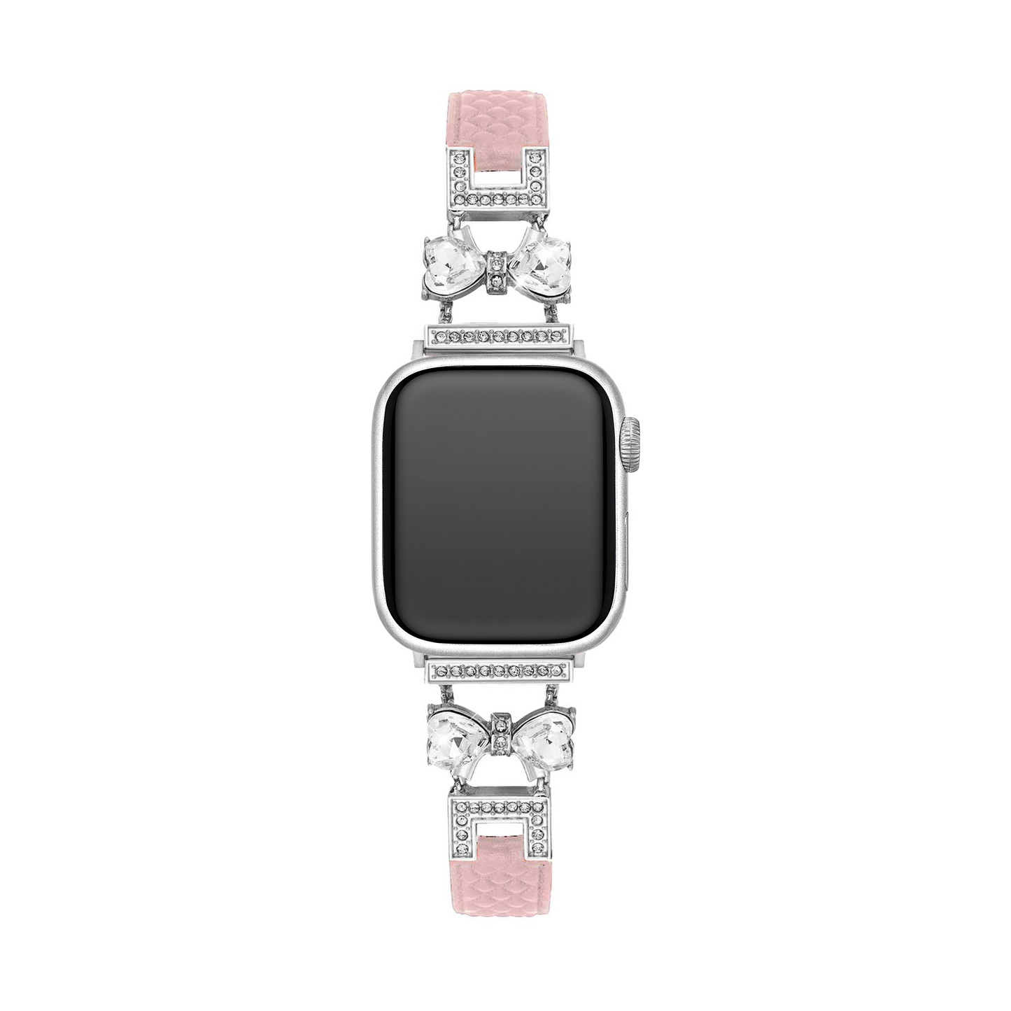 Elegant Bowknot Leather Band for Apple Watch - Premium Leather, All-Day Comfort