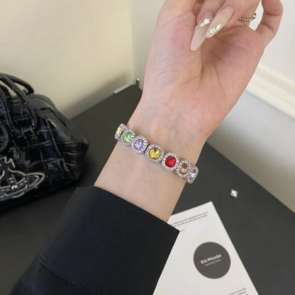Rainbow Crystal Bracelet for Apple Watch – Dazzling Multicolor Crystal Band