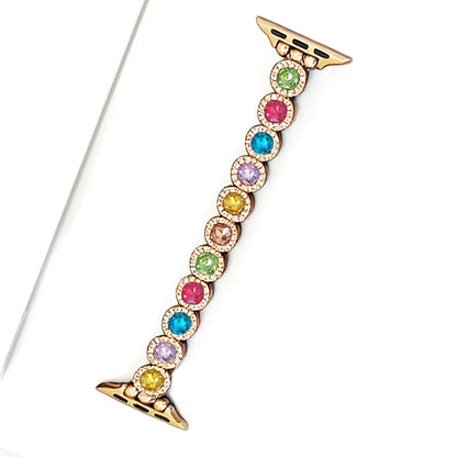 Rainbow Crystal Bracelet for Apple Watch – Dazzling Multicolor Crystal Band