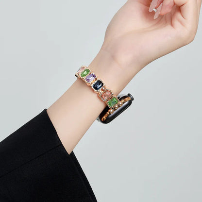 Rainbow Crystal Bracelet for Apple Watch – Dazzling Multicolor Crystal Band