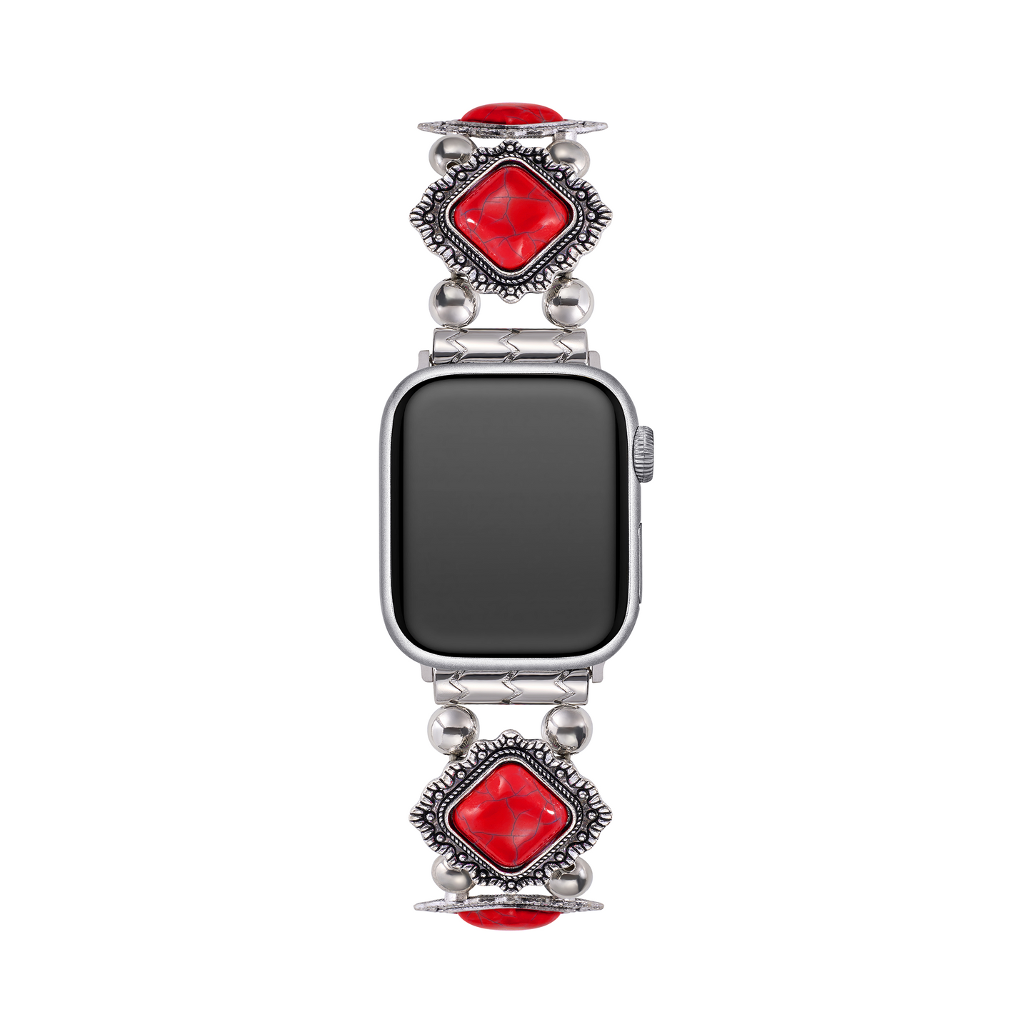 Vintage-Style Turquoise Elastic Watch Bracelet for Apple Watch