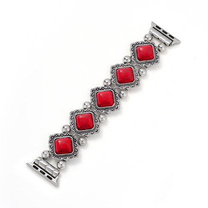 Vintage-Style Turquoise Elastic Watch Bracelet for Apple Watch