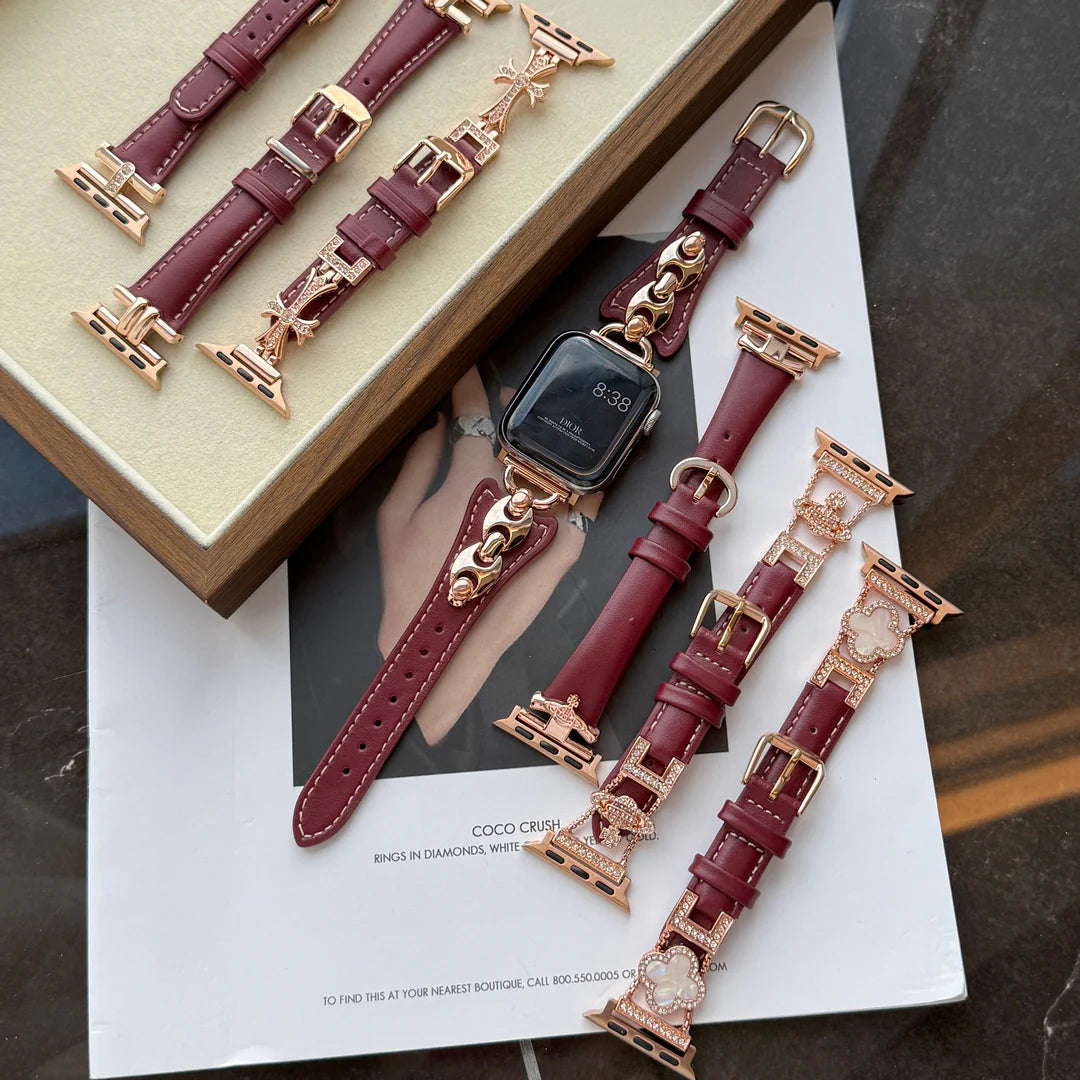 Queen Leather Apple Watch Band - Luxurious, Durable Strap