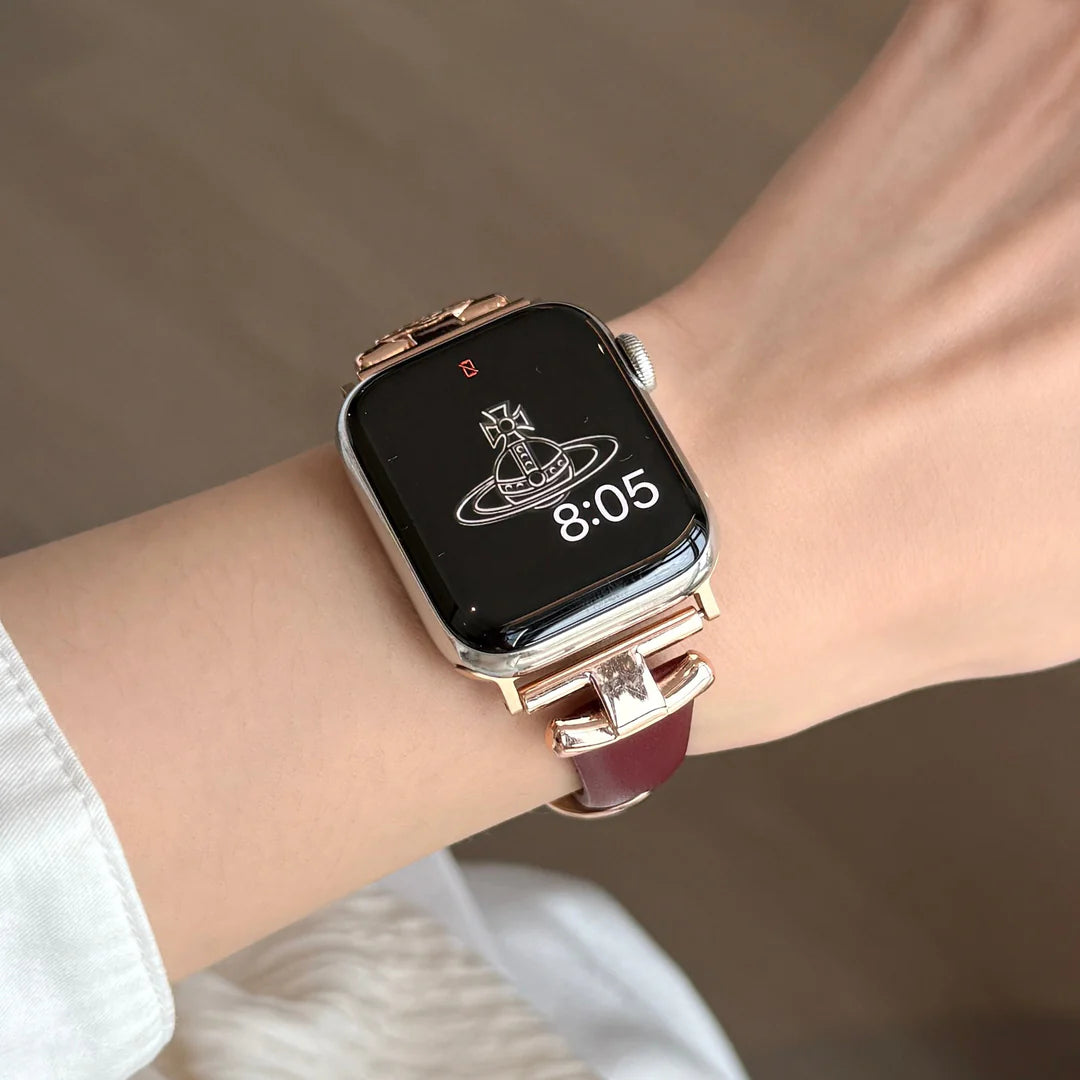 Queen Leather Apple Watch Band - Luxurious, Durable Strap