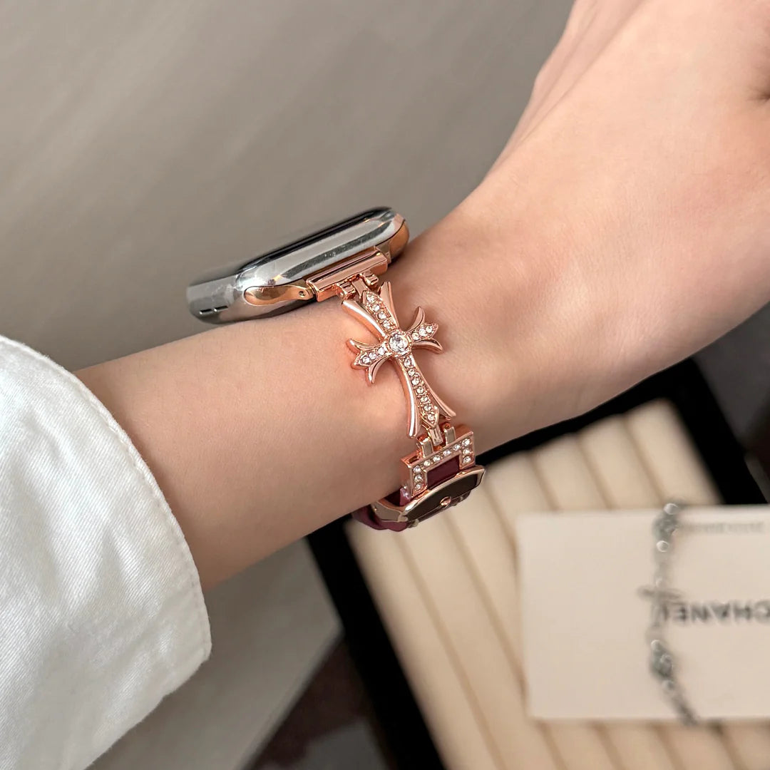 Queen Leather Apple Watch Band - Luxurious, Durable Strap