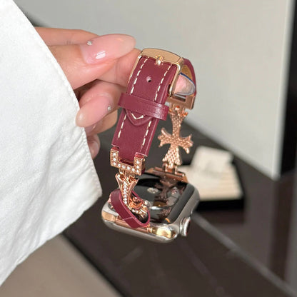 Queen Leather Apple Watch Band - Luxurious, Durable Strap