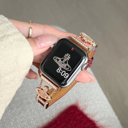 Queen Leather Apple Watch Band - Luxurious, Durable Strap