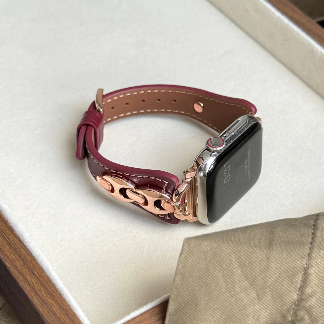 Queen Leather Apple Watch Band - Luxurious, Durable Strap
