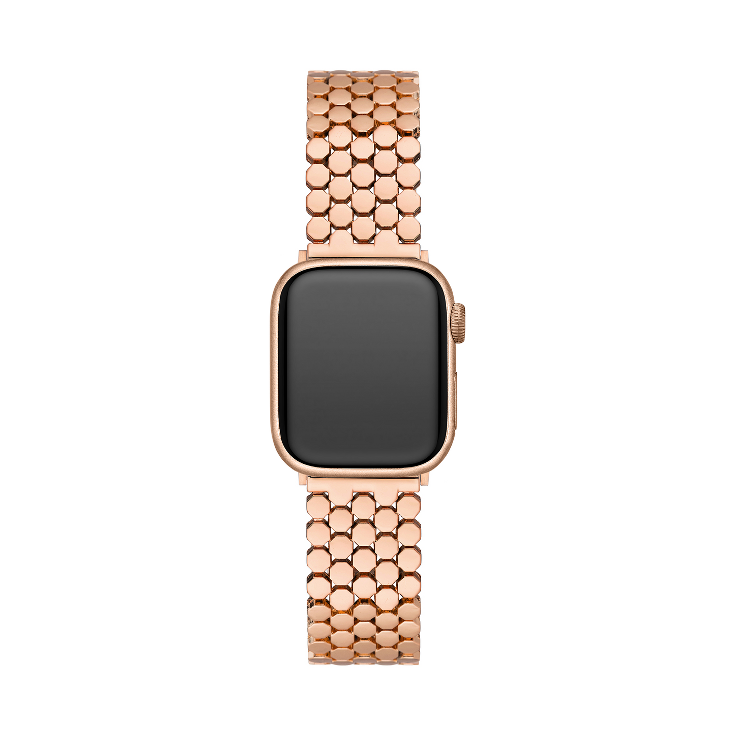 Unisex Honeycomb Metal Watch Band - Modern, Durable Strap