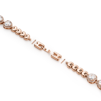 Sparkling Heart Apple Watch Band for a Dazzling Look