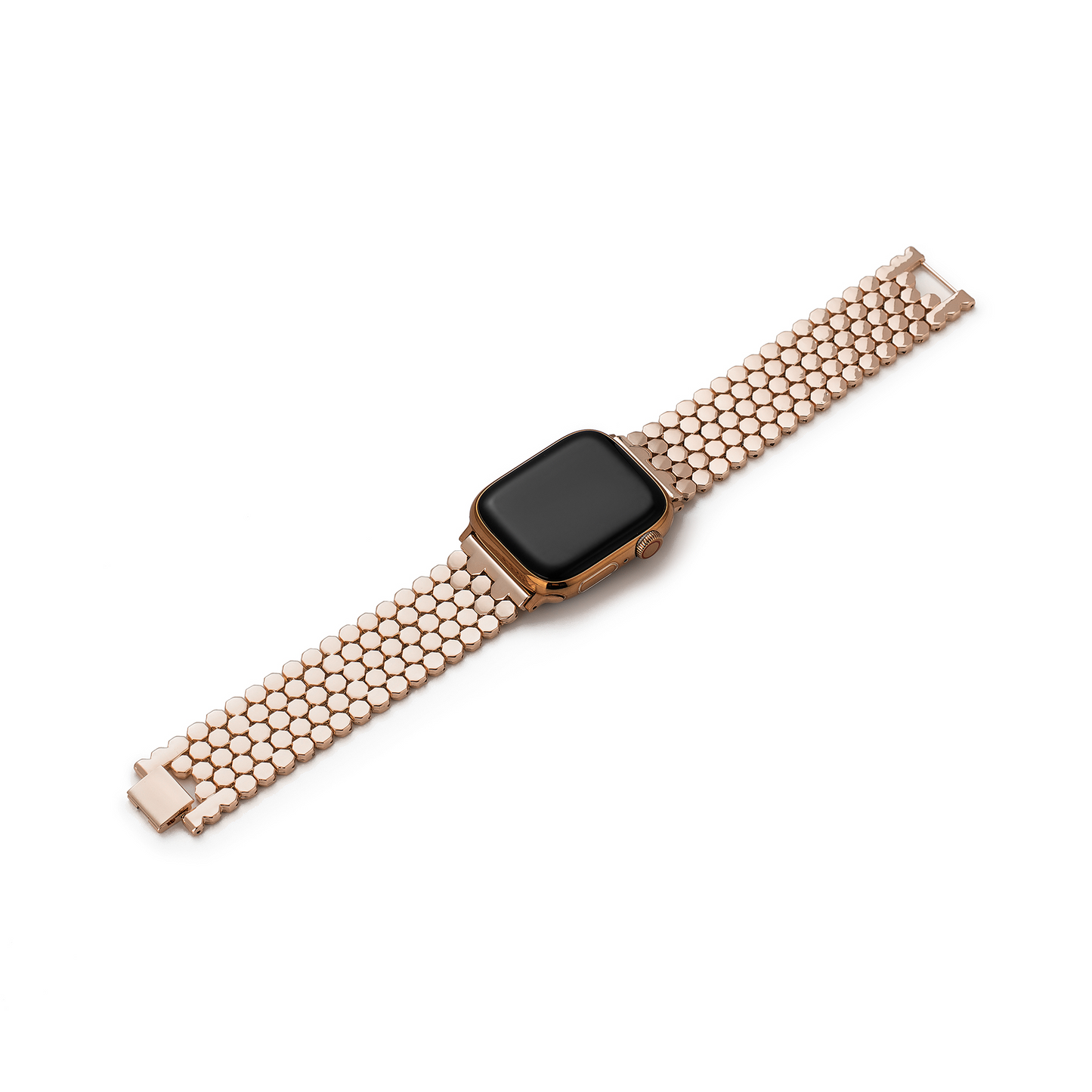Unisex Honeycomb Metal Watch Band - Modern, Durable Strap