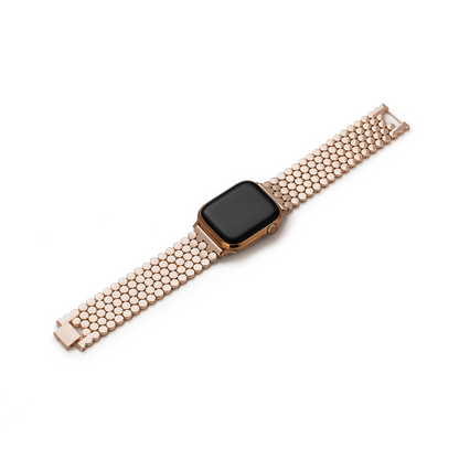 Unisex Honeycomb Metal Watch Band - Modern, Durable Strap