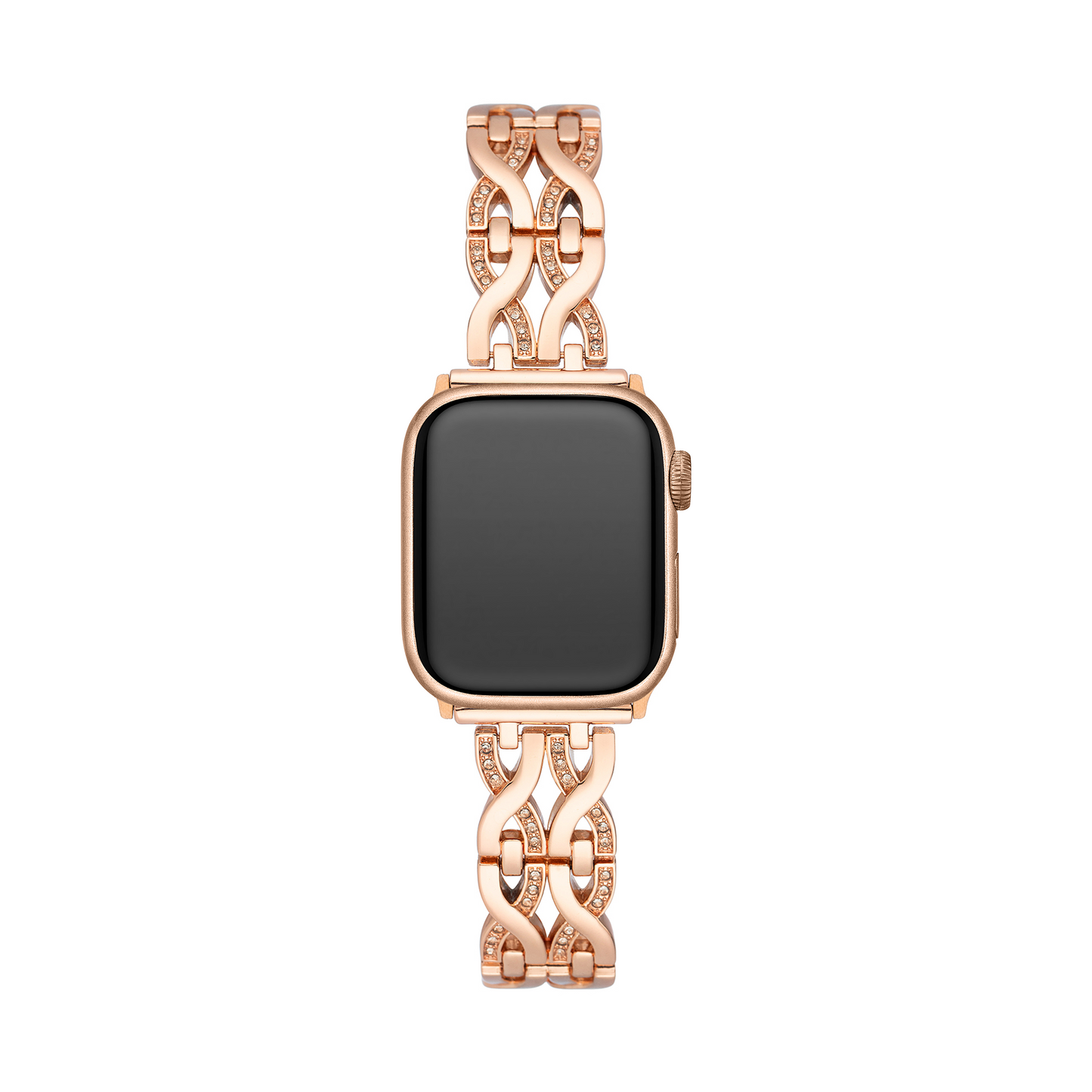 Double-Twist Metal Watch Band for Apple Watch — Sleek Stainless Steel Strap