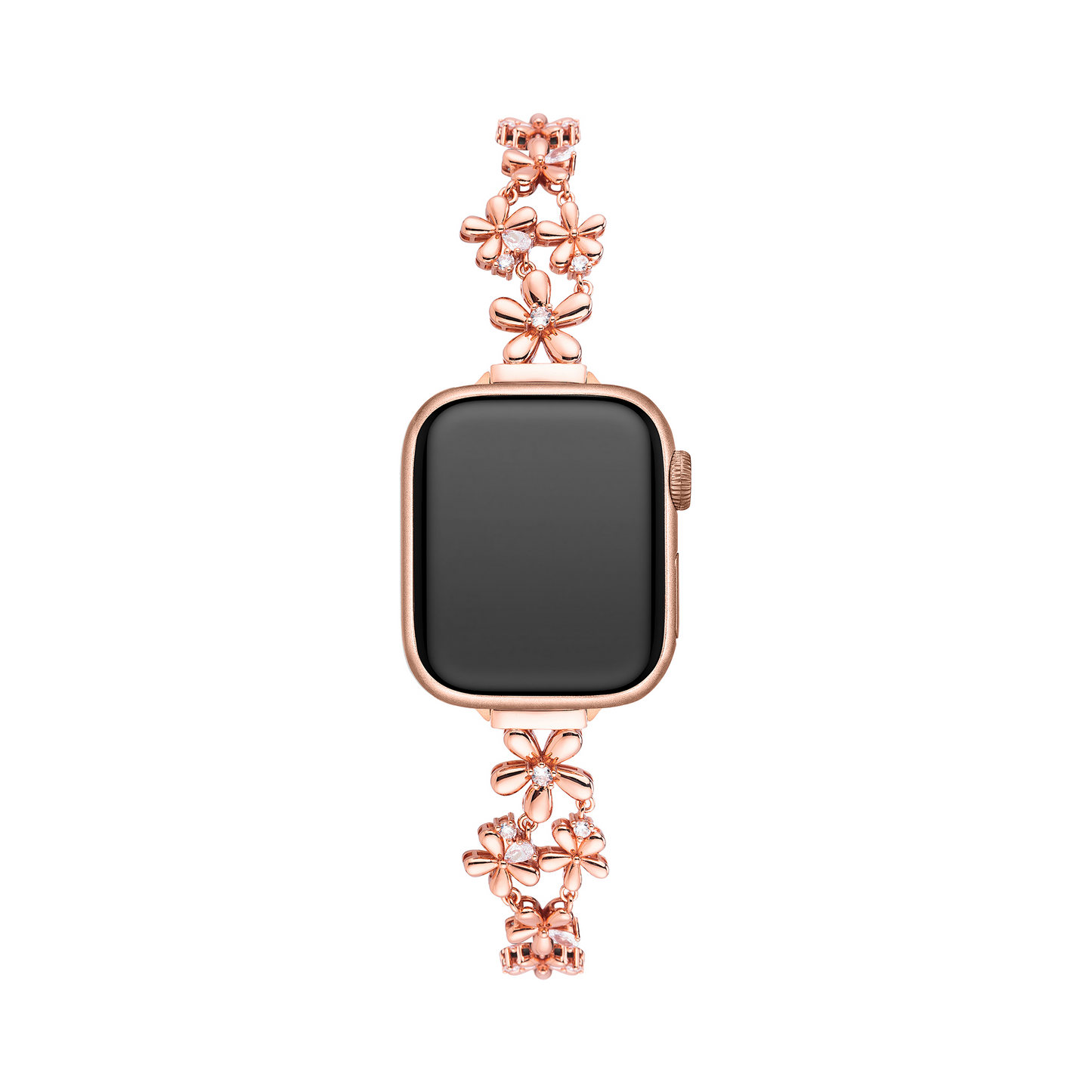 14K Gold & Platinum Plated Floral Copper Watch Band