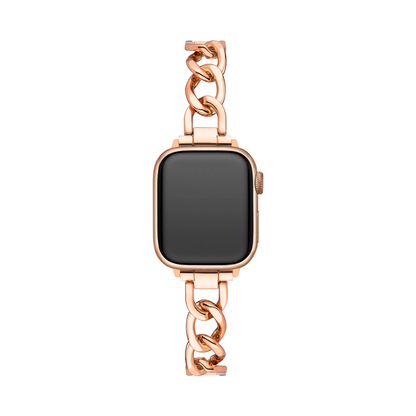 Twist Chain Metal Watch Band for Apple Watch – Premium Stainless Steel Link Strap