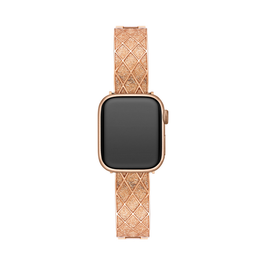 Exotic Diamond-Lattice Watch Band for a Luxurious, Sparkling Look