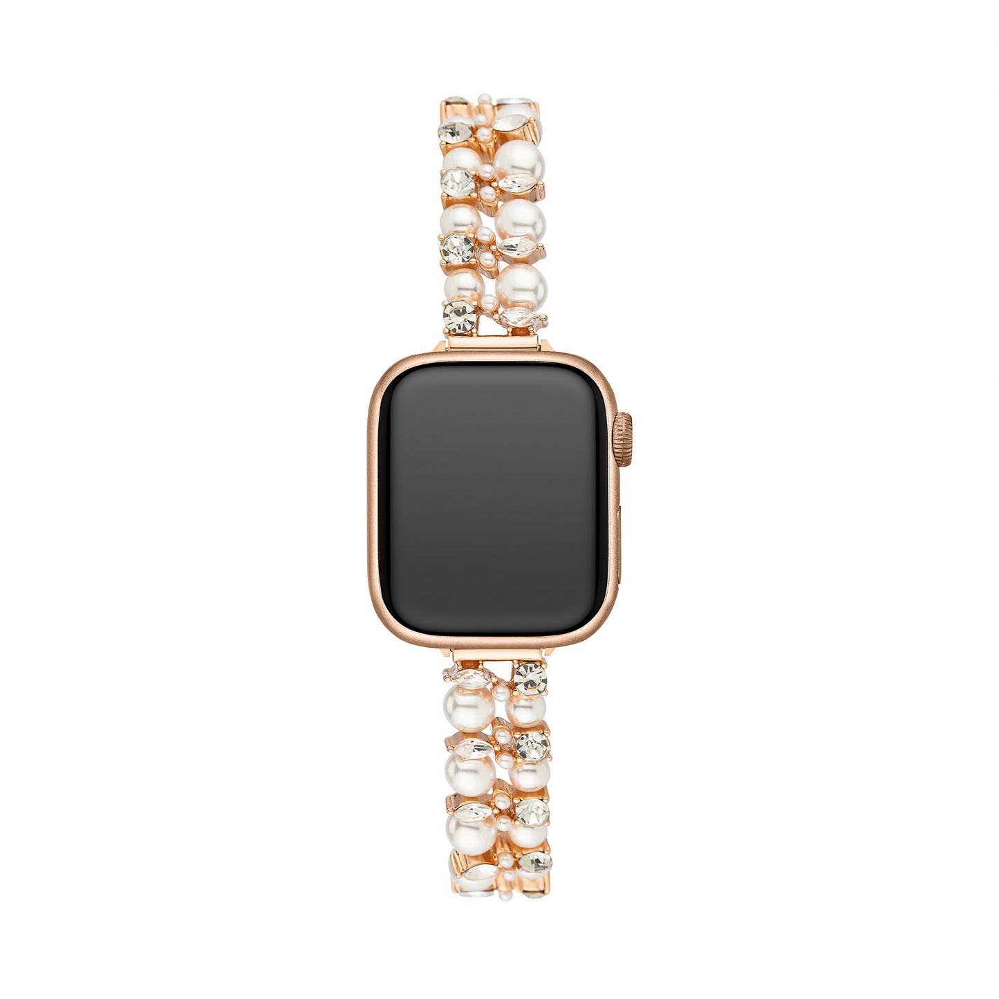 Pearly Crystal Apple Watch Band – Elegant Pearl Crystal Strap