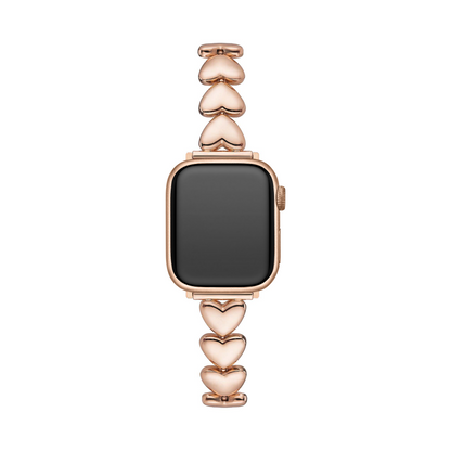 Sleek Polished Love Metal Band for Apple Watch