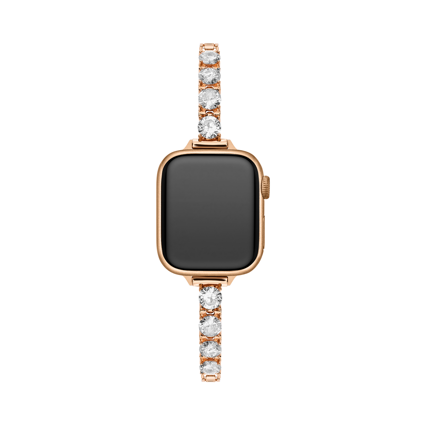 Round Zircon Copper Watch Band for Apple Watch — Elegant, Sparkling Metal Strap