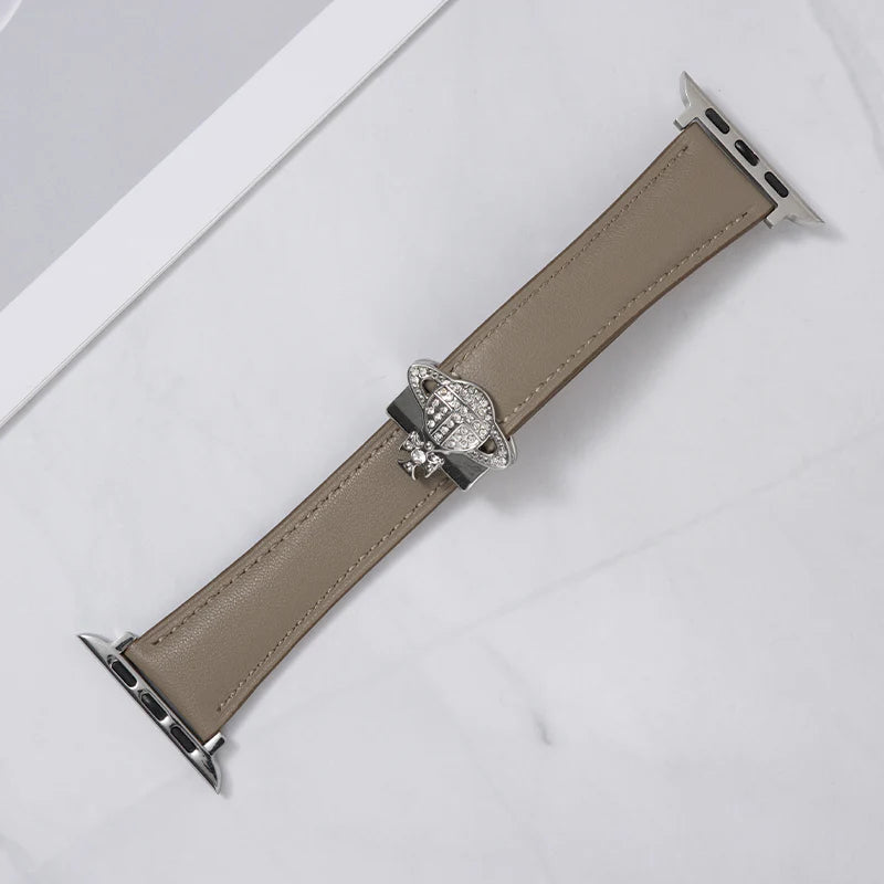 Saturn Magnetic Leather Strap - Premium Leather Band with Magnetic Closure