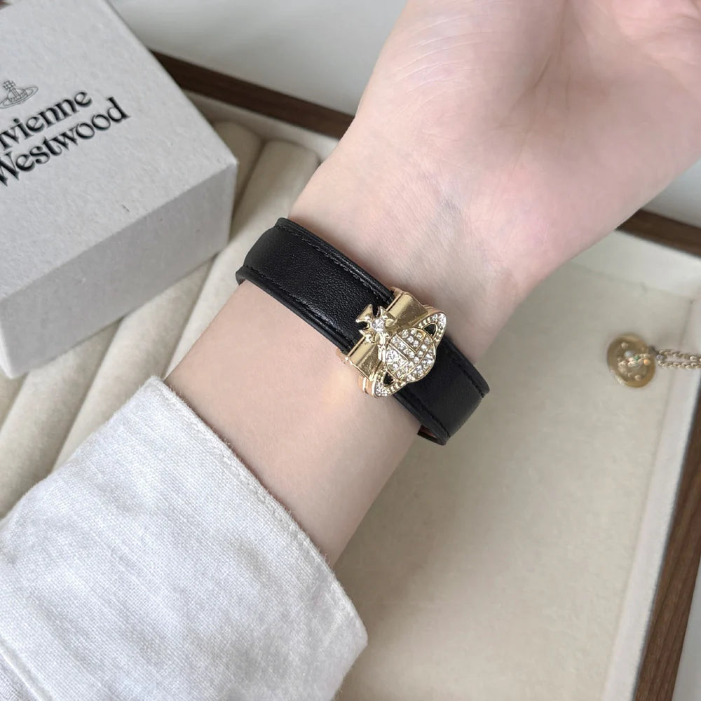 Saturn Magnetic Leather Strap - Premium Leather Band with Magnetic Closure