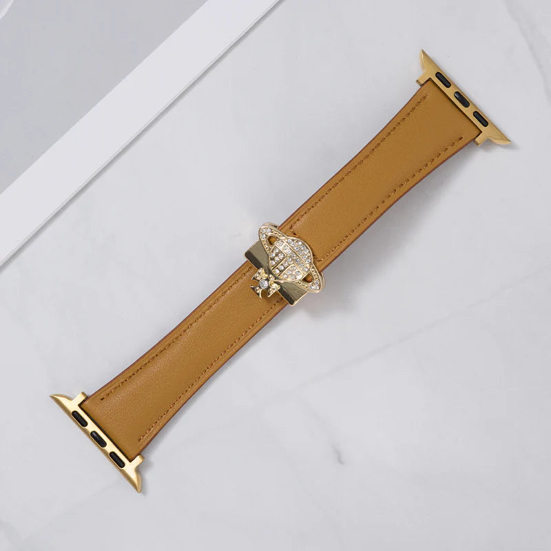 Saturn Magnetic Leather Strap - Premium Leather Band with Magnetic Closure