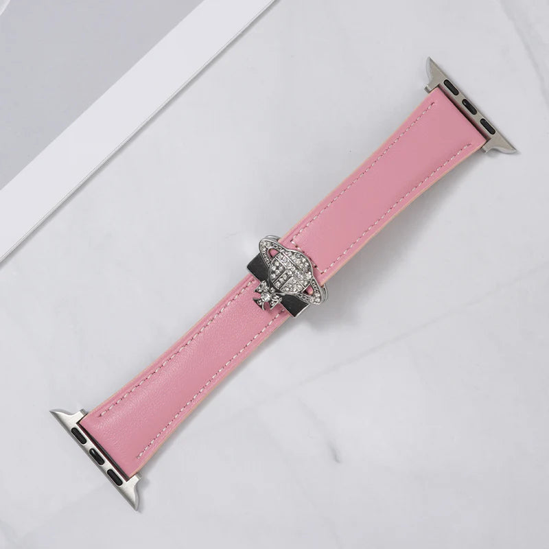 Saturn Magnetic Leather Strap - Premium Leather Band with Magnetic Closure