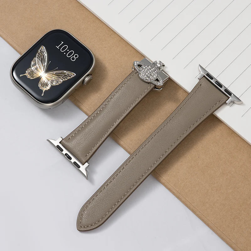 Saturn Magnetic Leather Strap - Premium Leather Band with Magnetic Closure