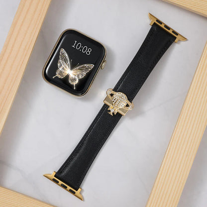 Saturn Magnetic Leather Strap - Premium Leather Band with Magnetic Closure