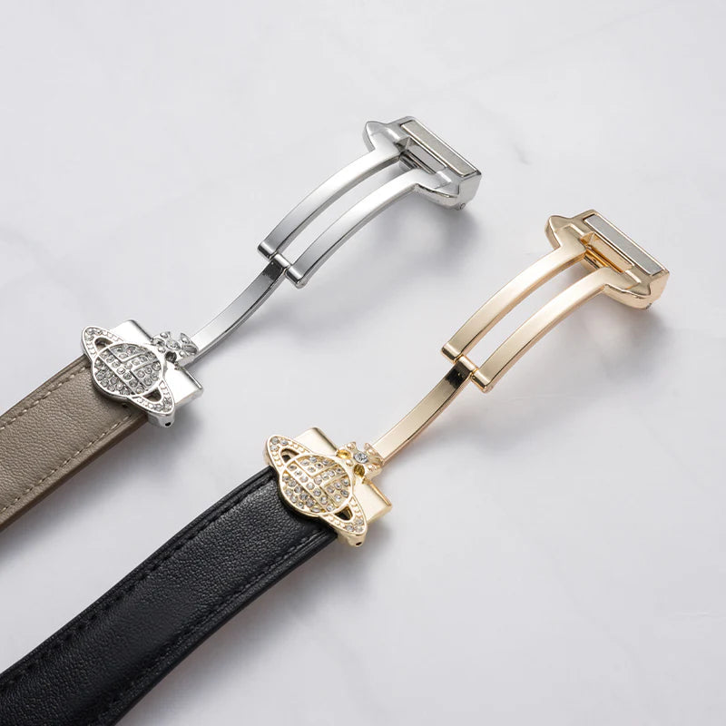 Saturn Magnetic Leather Strap - Premium Leather Band with Magnetic Closure