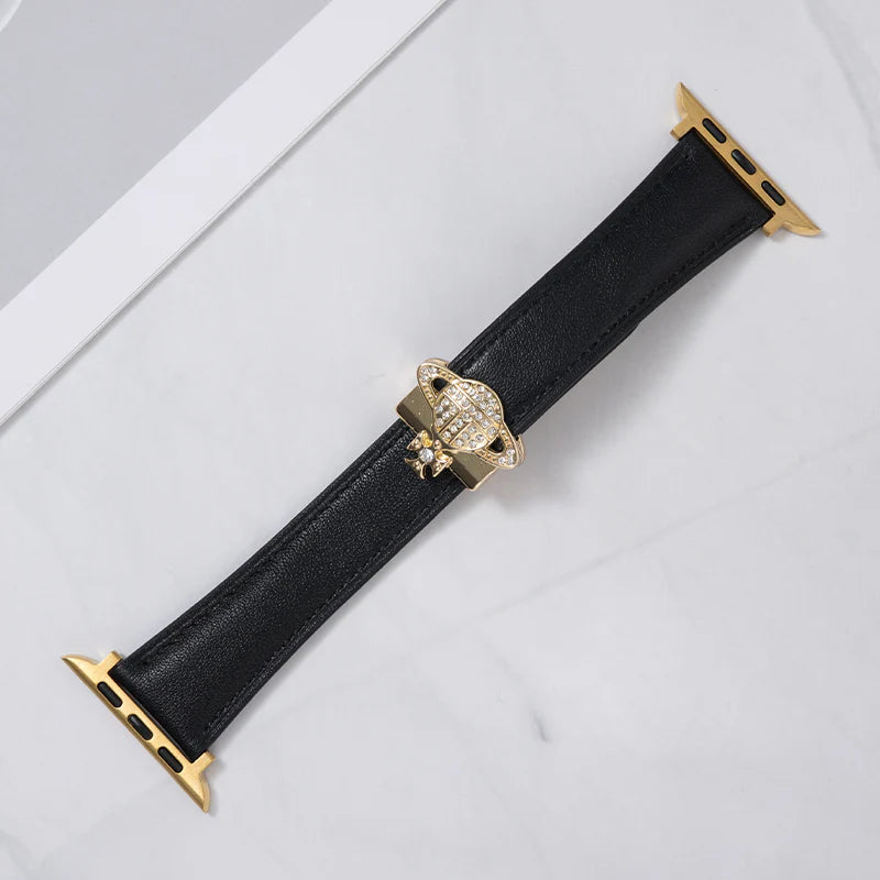 Saturn Magnetic Leather Strap - Premium Leather Band with Magnetic Closure
