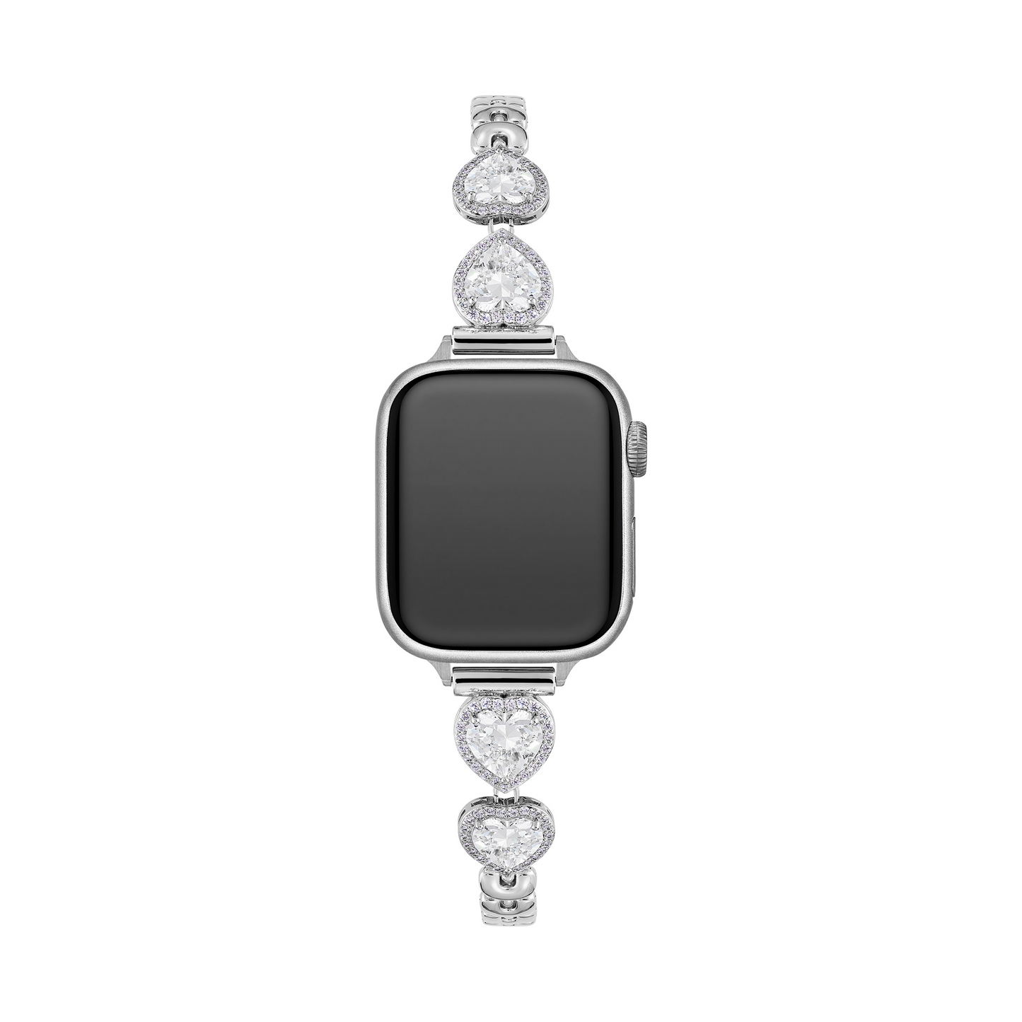 Sparkling Heart Apple Watch Band for a Dazzling Look