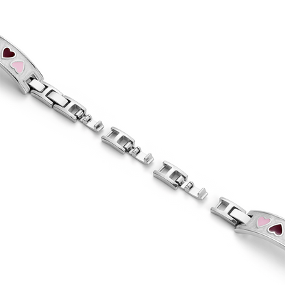 Heart Glow Enamel Copper Bracelet Band for Apple Watch – Elegant, Durable Strap