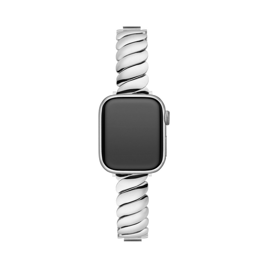 Elegant Wavy Stainless Steel Band for Apple Watch