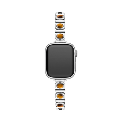 Tiger-Eye Stone Copper Band for Apple Watch – Stylish, Durable Strap