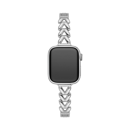 V-Shaped Stainless Steel Watch Band for Apple Watch – Sleek, Durable Metal Bracelet