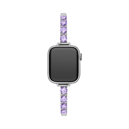 Round Zircon Copper Watch Band for Apple Watch — Elegant, Sparkling Metal Strap